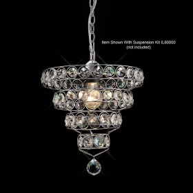 IL60018  Kudo Crystal Ring Non-Electric SHADE ONLY